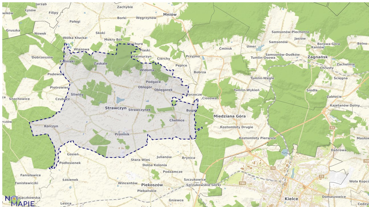 Mapa uzbrojenia terenu Strawczyna